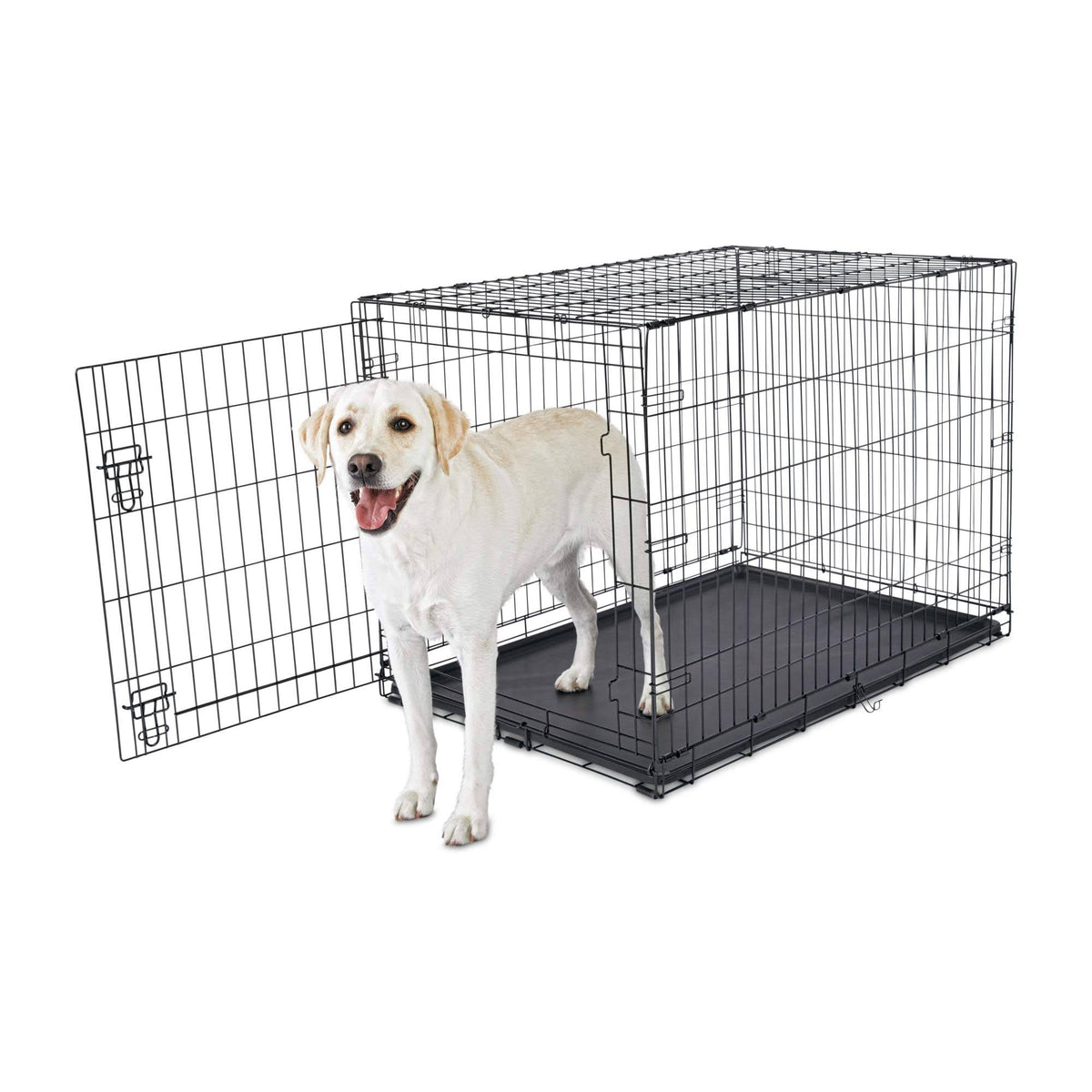 Black X-Large Folding Dog Crate H748281
