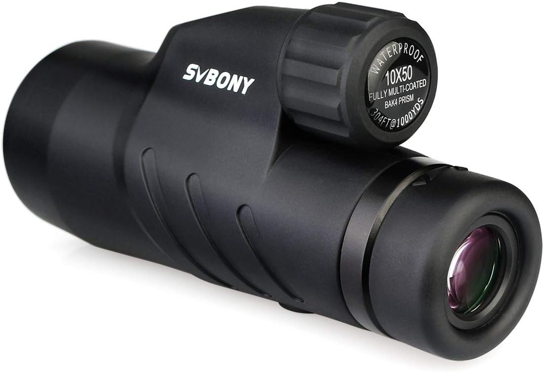 10x50 Waterproof Monocular Telescope with Case G74814