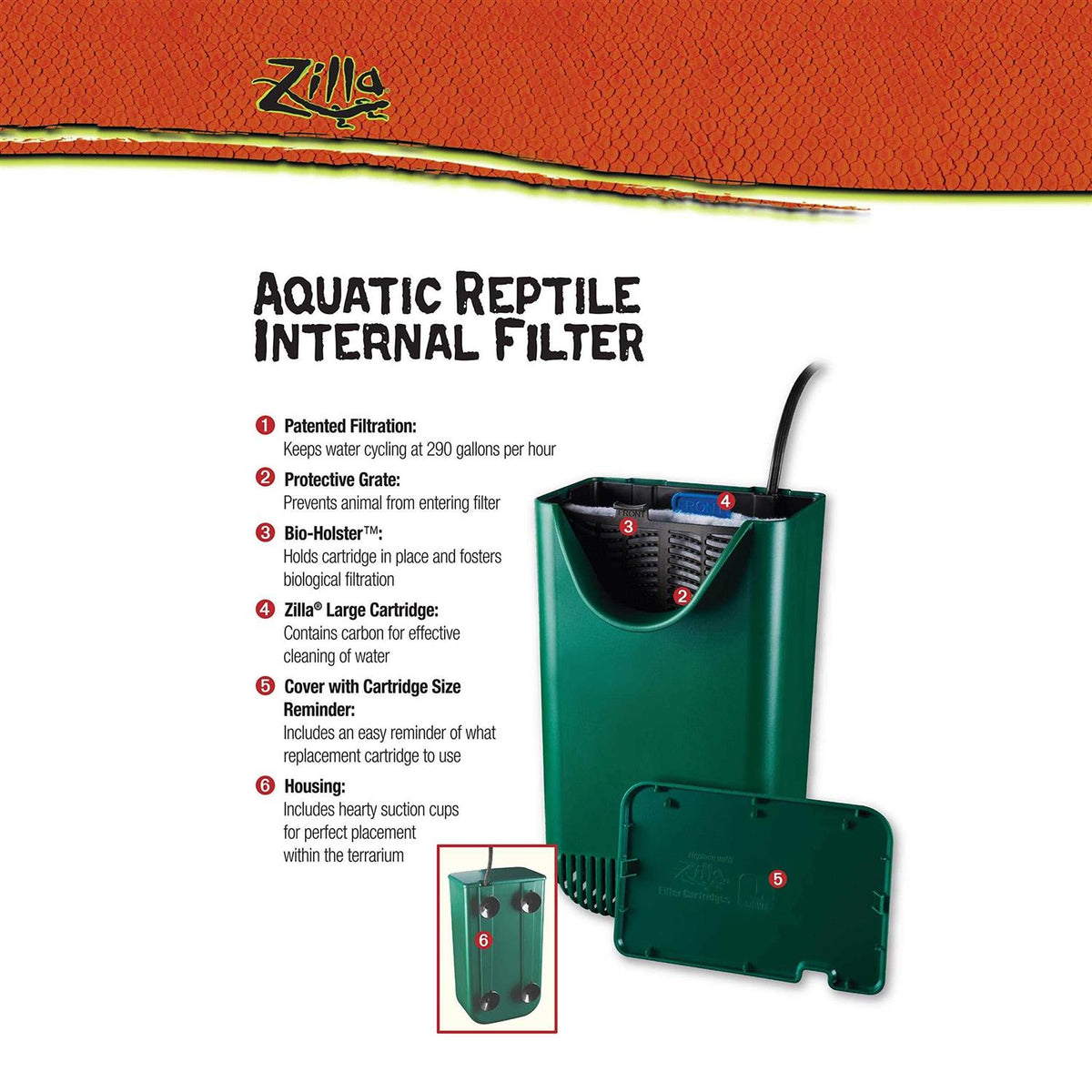 Aquatic Reptile Internal Filter J964853