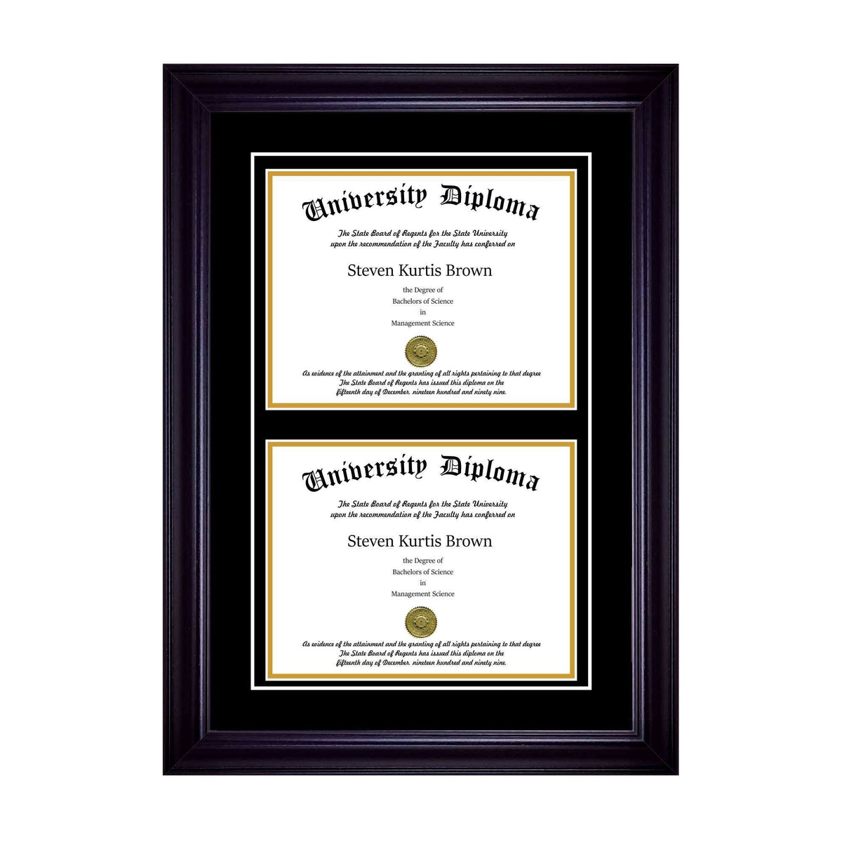 Double Diploma Frame with Double Matting I698123
