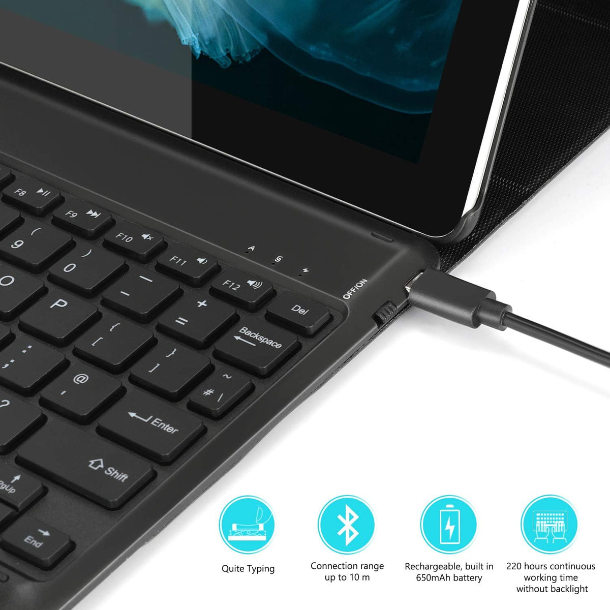 Bluetooth Backlit Keyboard Case for Surface Go 10-inch/Surface Go 2 10.5-inch C59413