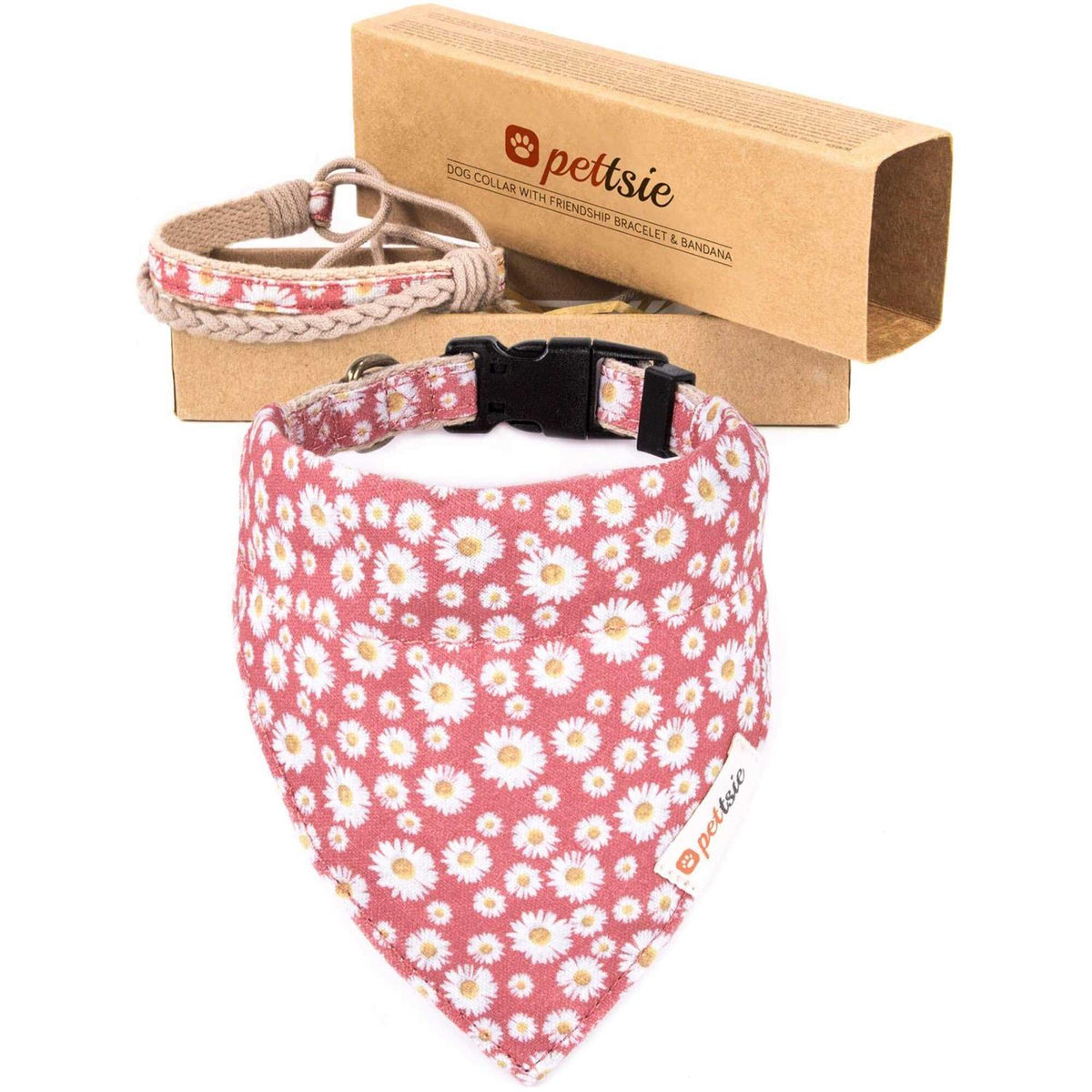 Matching Dog Collar, Bandana and Friendship Bracelet E2389