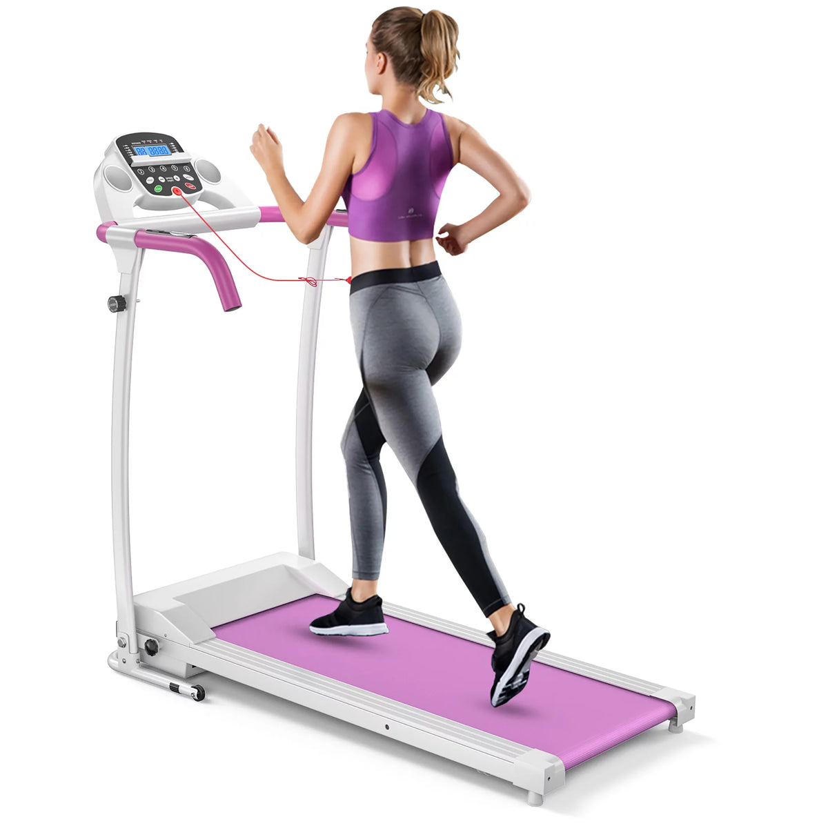 800W Folding Electric Treadmill V718