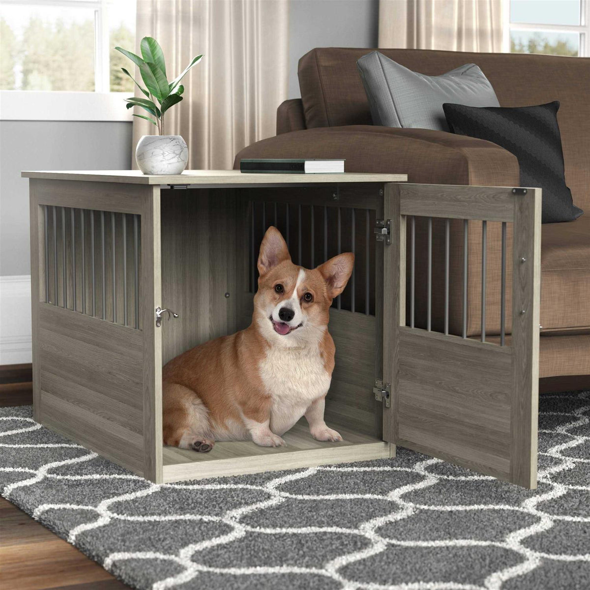 End Table and Pet Crate O270336
