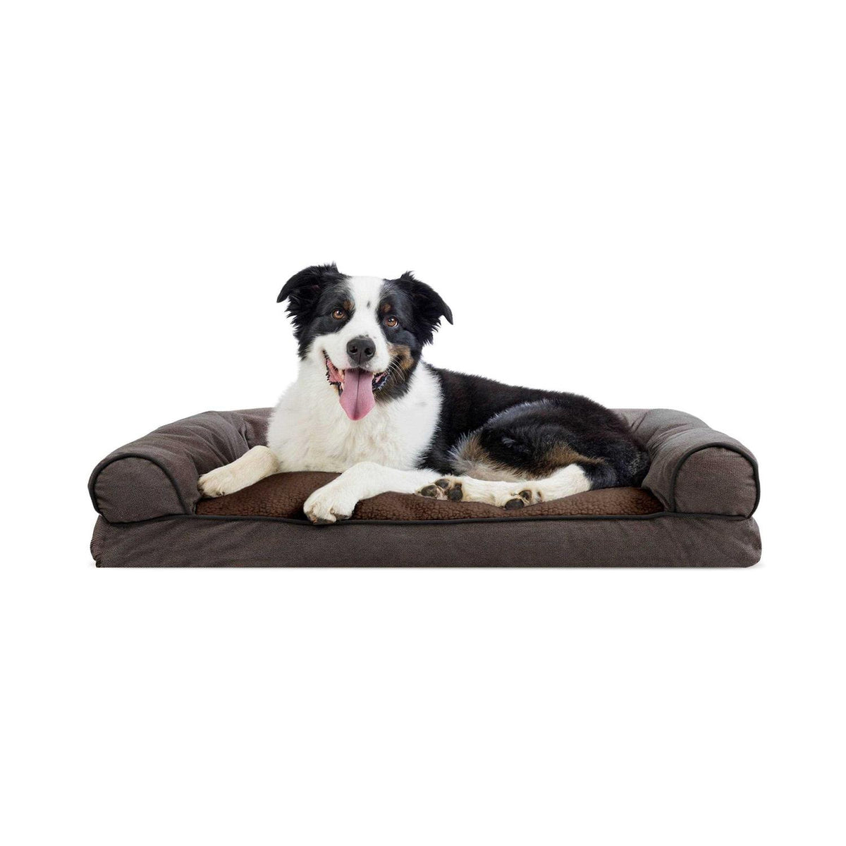 Faux Fleece Chenille Sofa Pet Bed E14554