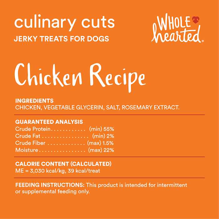 Chicken Recipe Jerky Dog Treats F8572