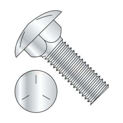 1/4-20 x 3 Carriage Bolts Grade 5 Steel Zinc V931