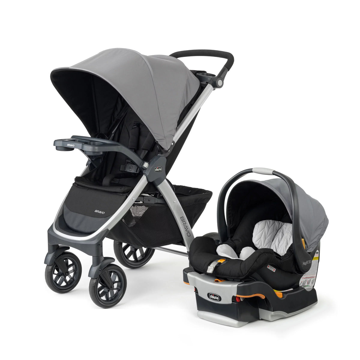 Black Stroller with Infant Car Seat J68447