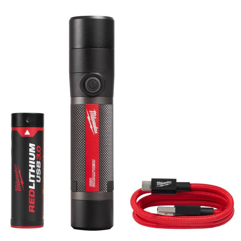 800 Lumens LED USB Rechargeable Flashlight L972640