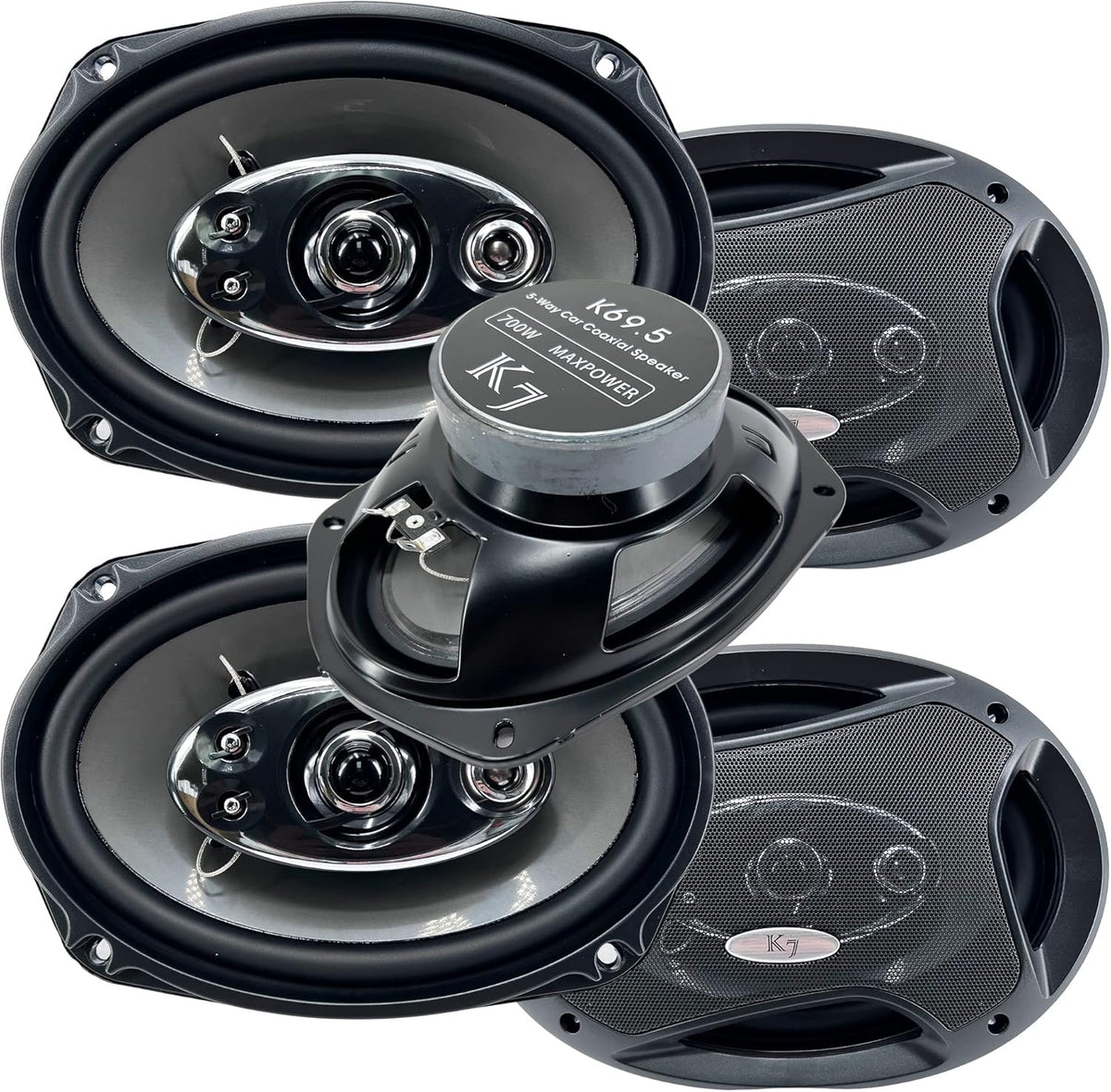 6x9 5-Way Car Coaxial Speaker System E35527