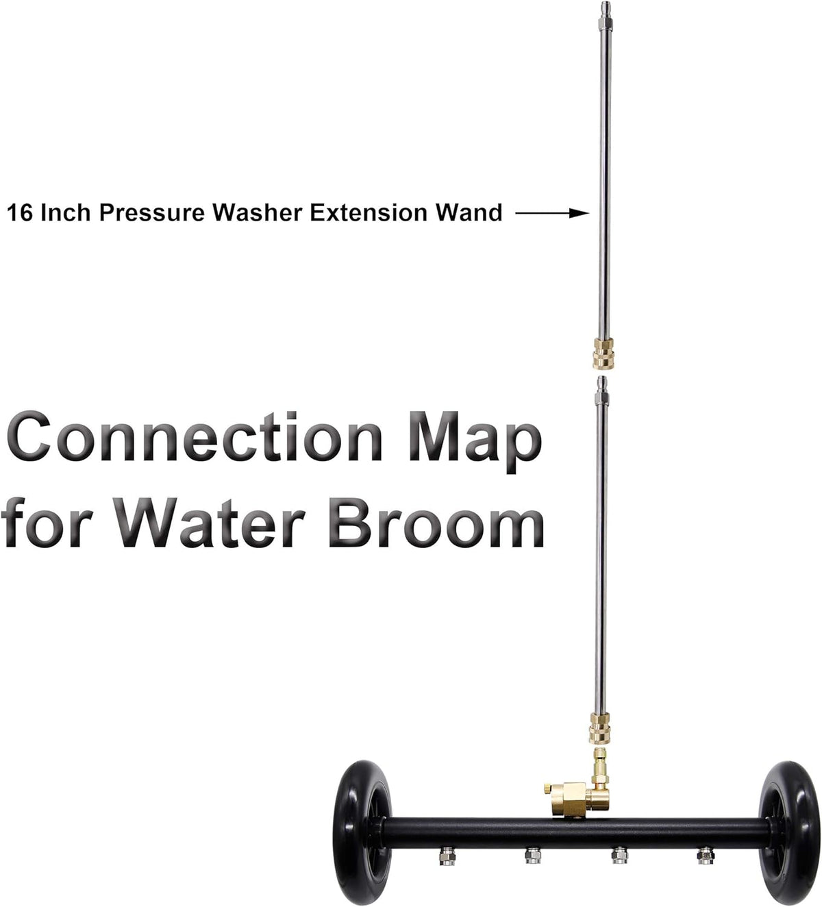 16 Inch Undercarriage Cleaner for Pressure Washer, 4000 PSI J661833