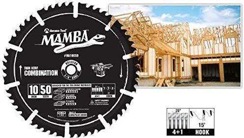 10 Inch 50T Carbide Tipped Circular Saw Blade Pack of 2 B813560