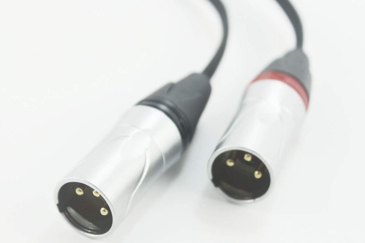 4.4mm to Dual XLR Male Balanced Audio Adapter Cable 5 FT Pack of 2 E9704