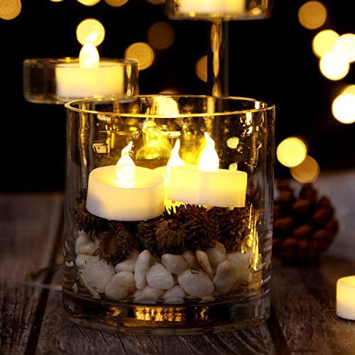 100 Battery Operated LED Warm White Tea Light Candle W576166