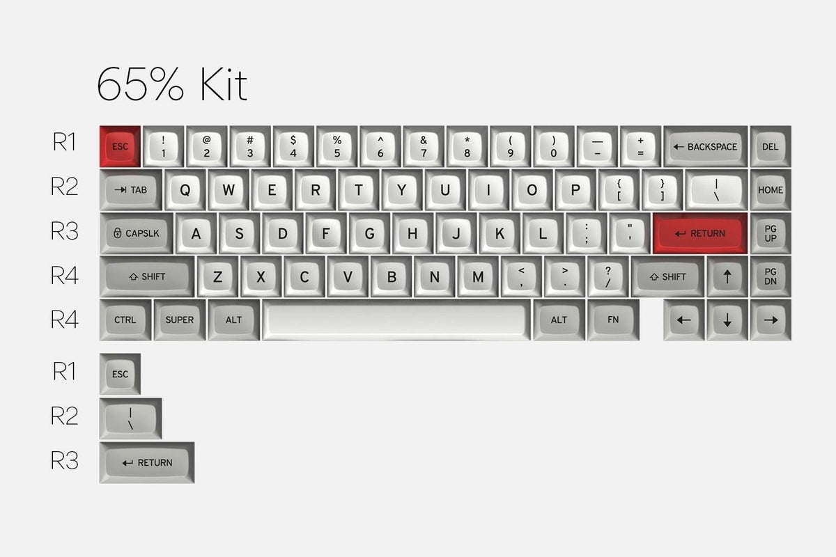 Keycap Set for 65% Keyboards B125167