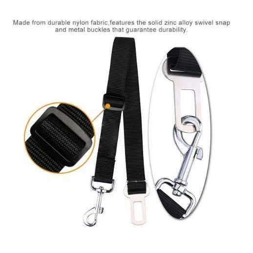 2pcs Dog Leash Seat Belt with Swivel Clip C360153