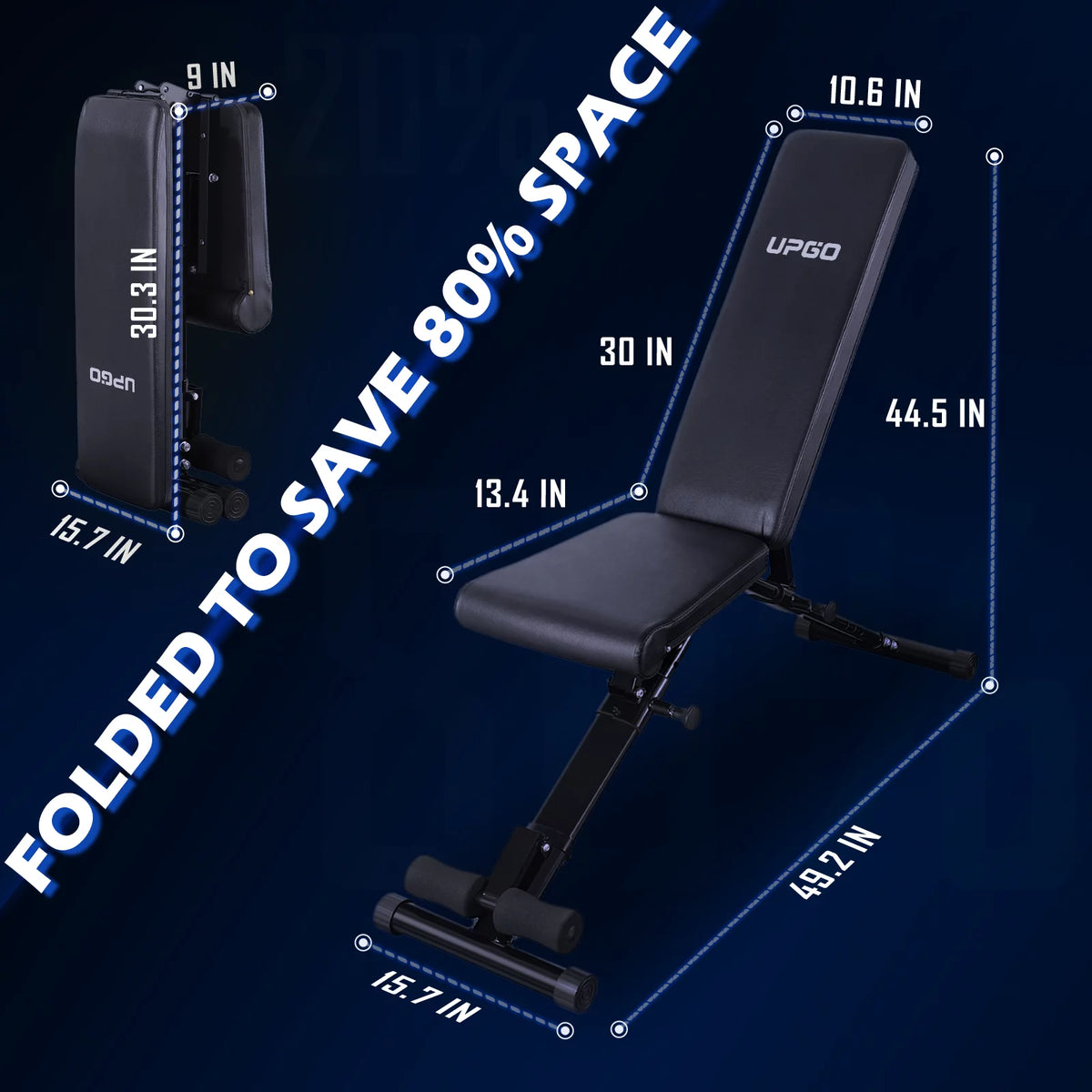 Adjustable Weight Bench with 800 Lbs. Weight Capacity Z4894