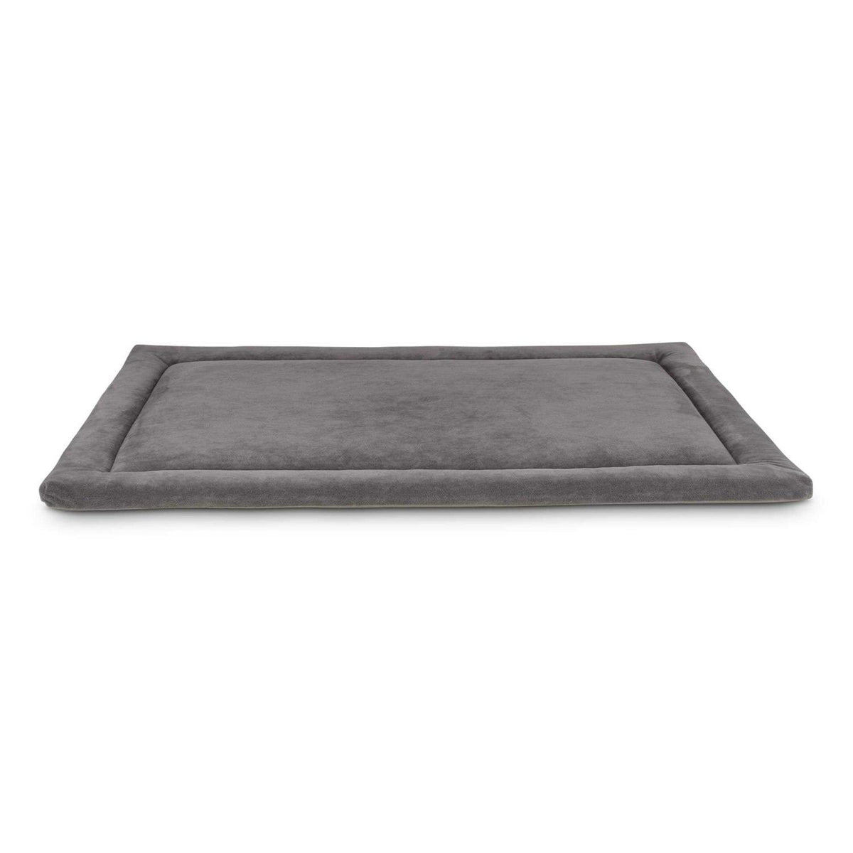 Dark Grey Velvet Dog Crate Mat and Pet Bed G657405
