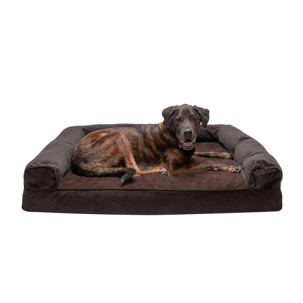 Faux Fleece Chenille Sofa Pet Bed E14554