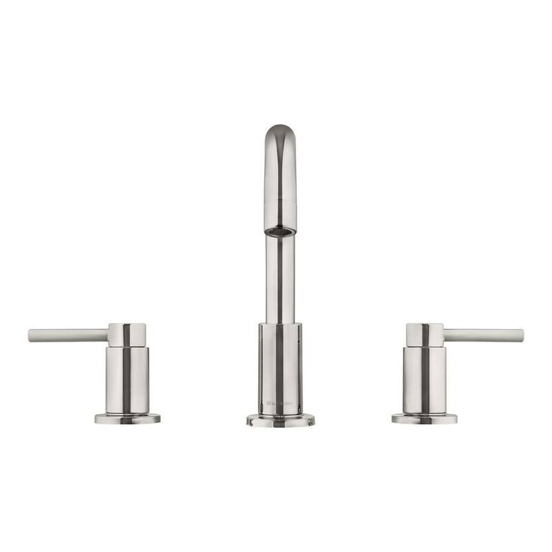 8 in. Widespread Double-Handle High-Arc Bathroom Faucet in Polished Nickel Q353