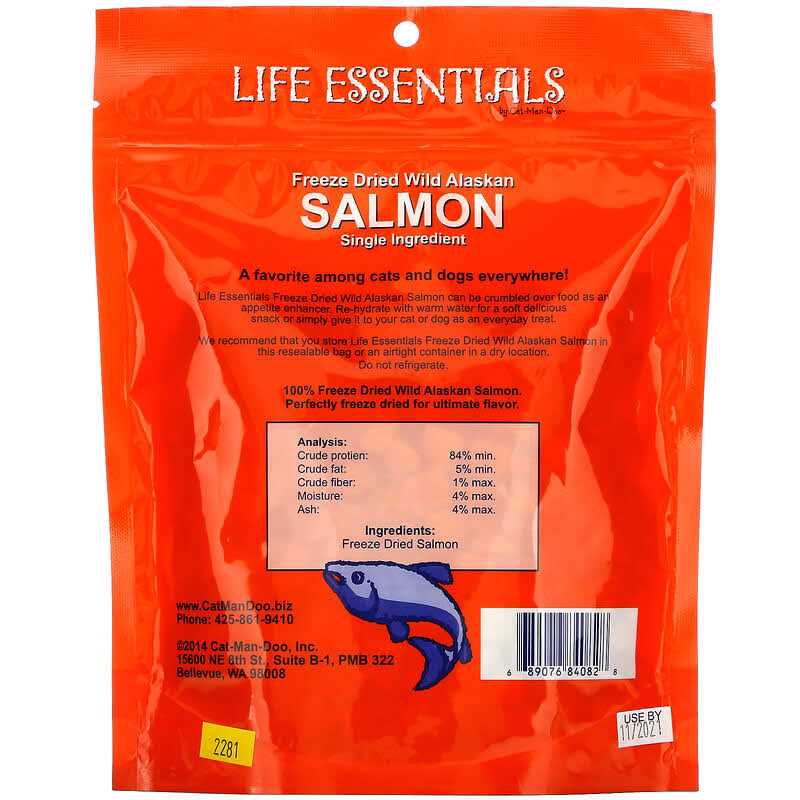 Freeze Dried Wild Alaskan Salmon Treats 5 oz X233185