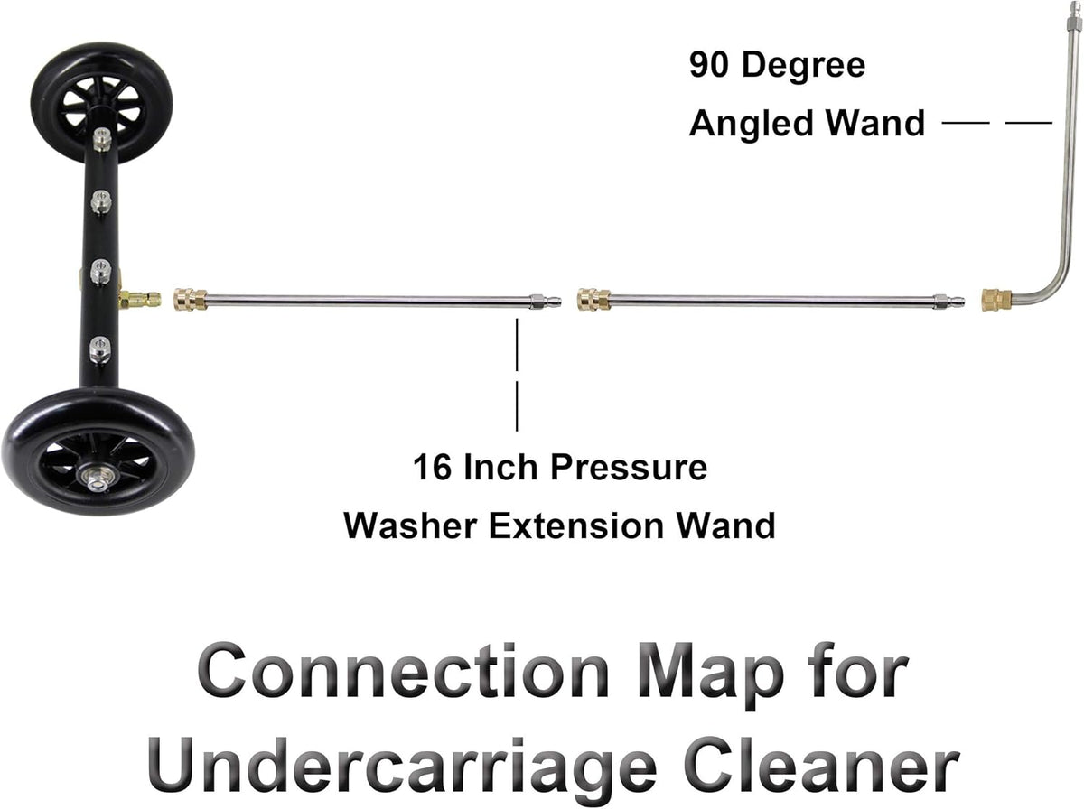 16 Inch Undercarriage Cleaner for Pressure Washer, 4000 PSI J661833