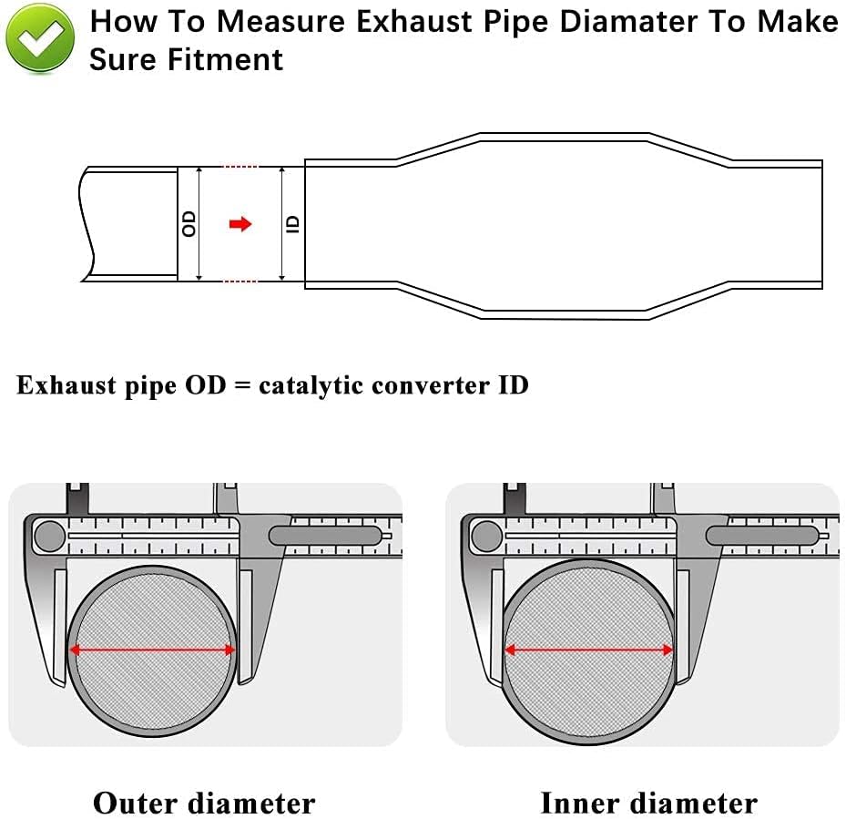2.5 Inlet/Outlet Universal Catalytic Converter with O2 Port Y713541