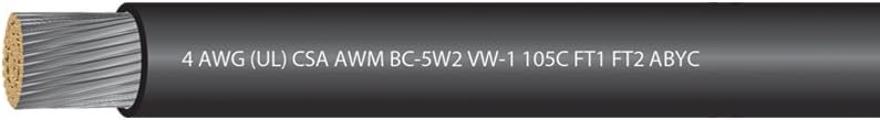 4 AWG Tinned Copper Boat Battery Cable Z668