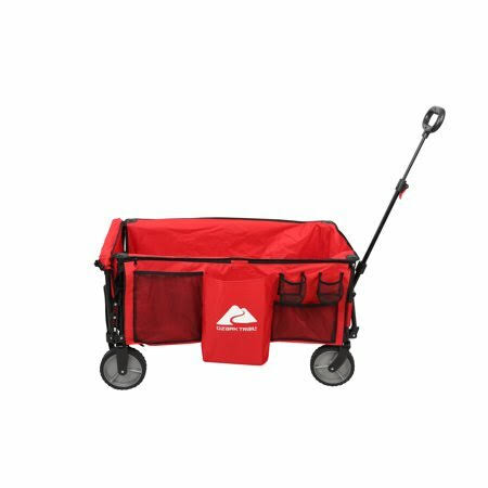 Camping Utility Wagon with Tailgate & Extension Handle Y6670