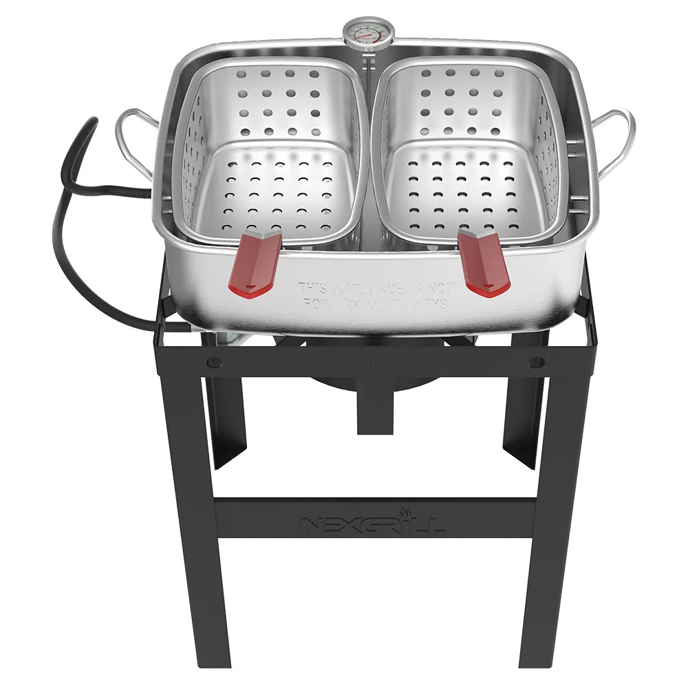 18 Qt. Aluminum Fish Fryer with Double Basket W335230