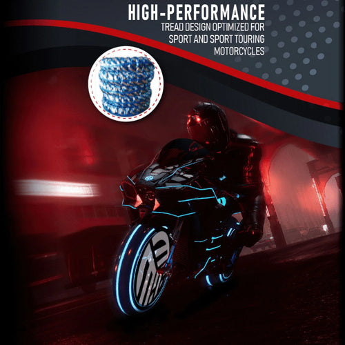 190/55-17 & 120/70-17 Motorcycle Tire Set N77940
