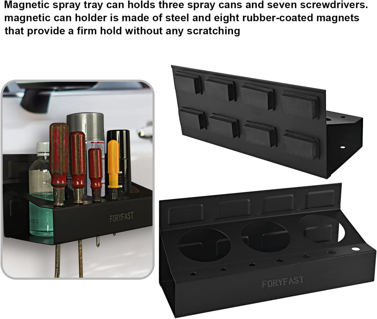 Magnetic Toolbox Tray Set and Holder 4-piece Q9985