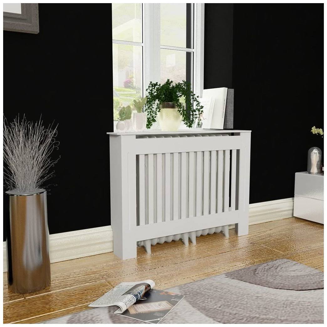 White MDF Radiator Cover X3406