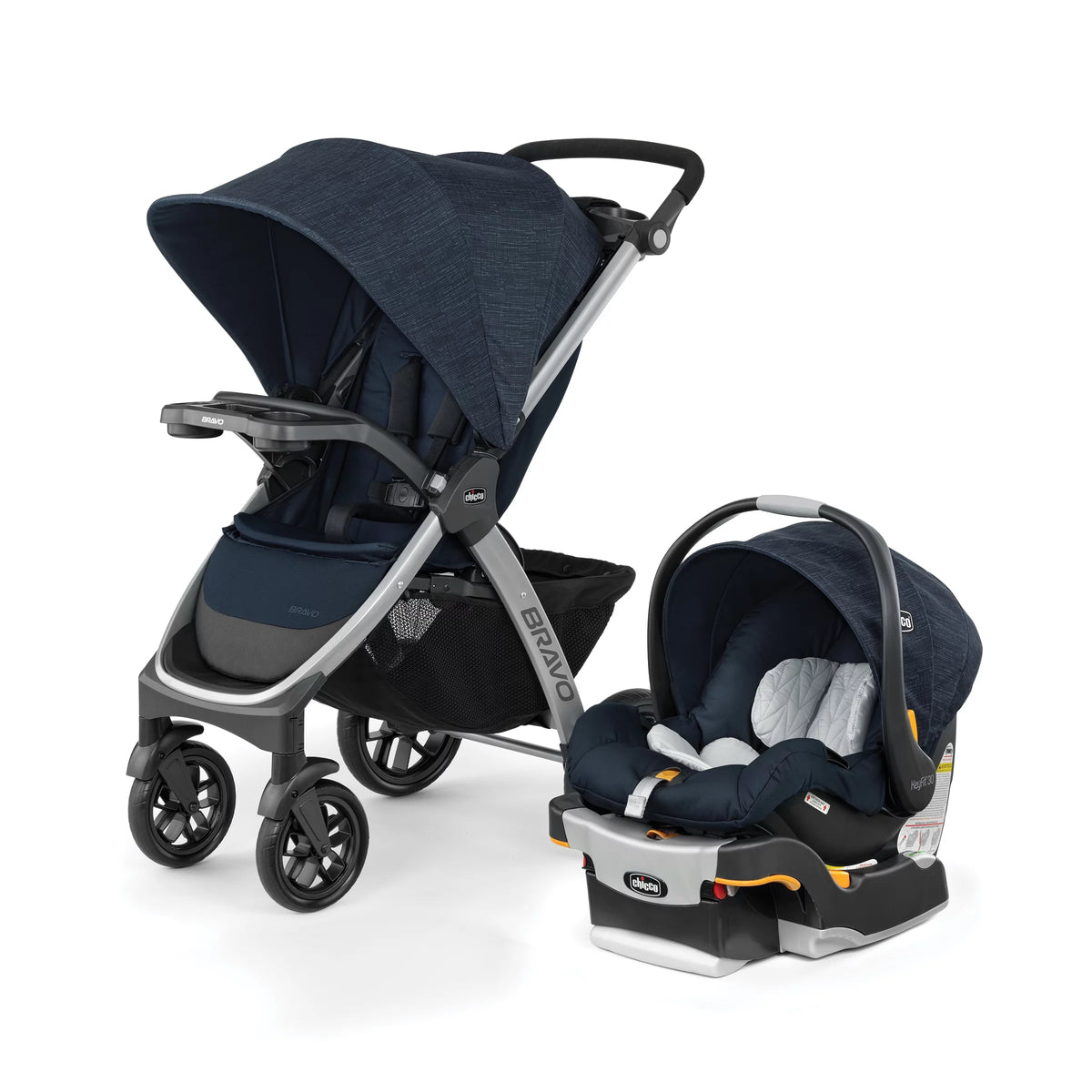 Black Stroller with Infant Car Seat J68447