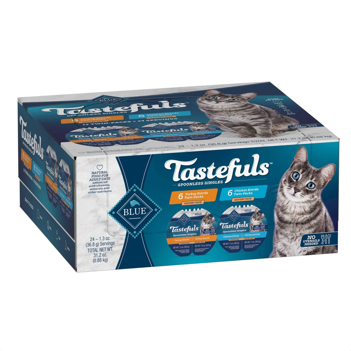 Chicken and Turkey Pate Wet Cat Food Variety Pack V265