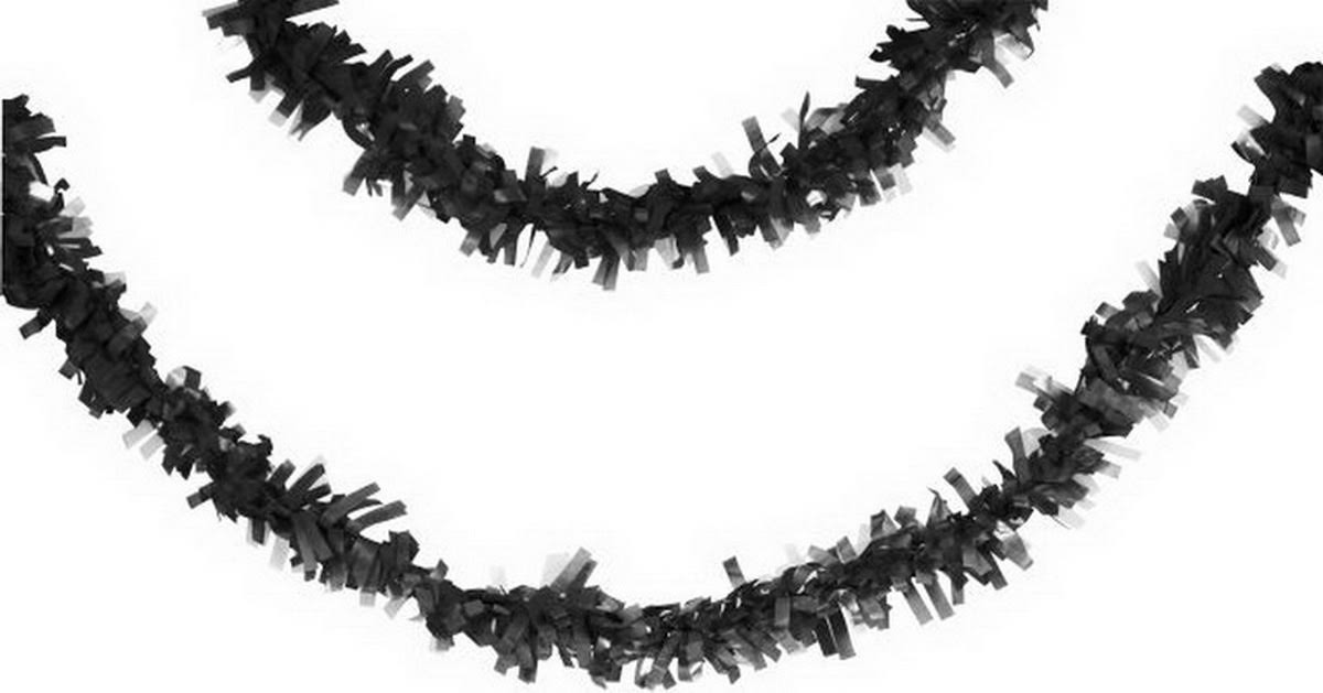 Black Velvet Tissue Garland W792656