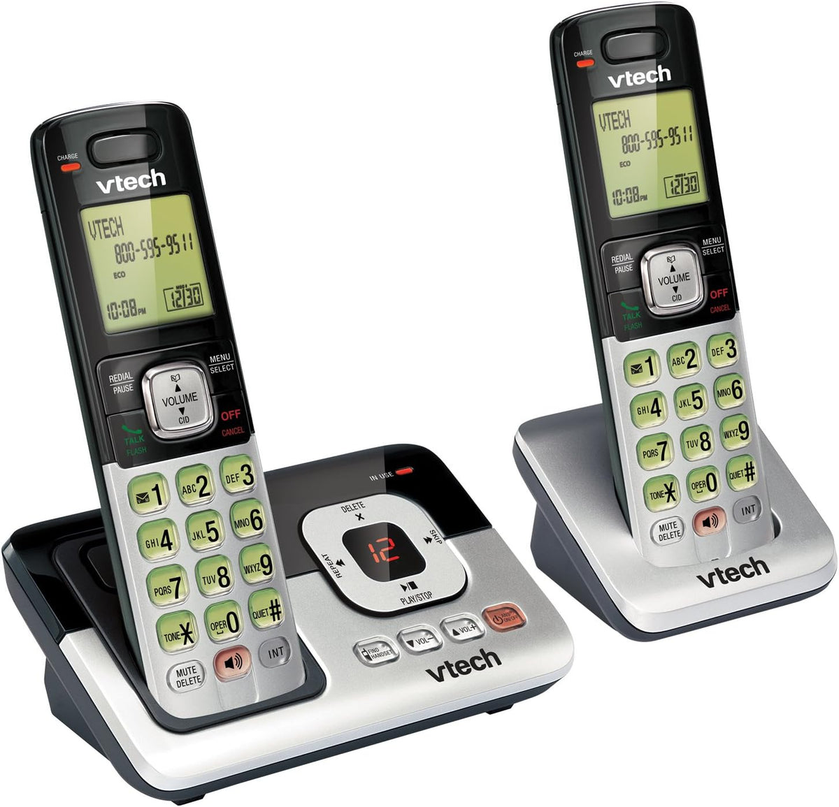 2-Handset Cordless Phone with Answering System S86952