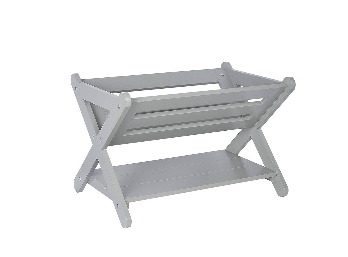 Kids Book Caddy with Shelf, White H27576