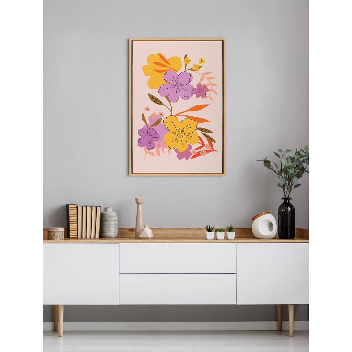 Framed Canvas W372