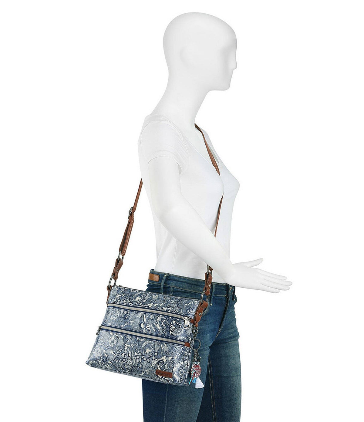Double Zip Crossbody Bag R186835