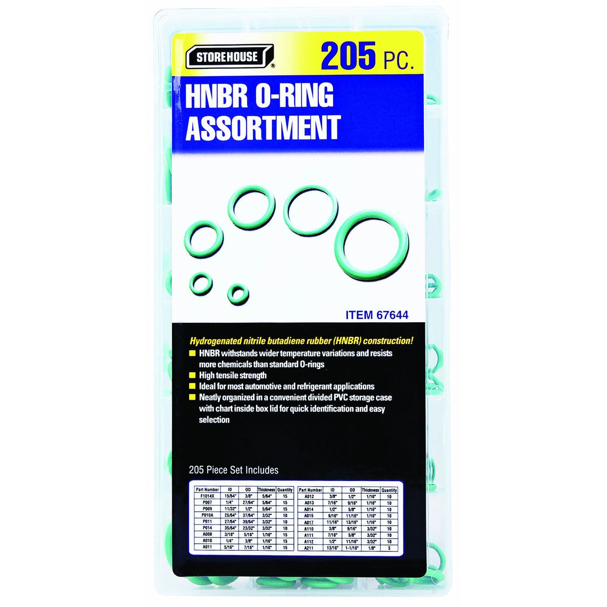 205 Piece O-Ring Kit K91691