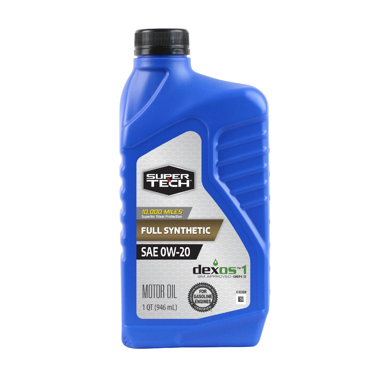 Full Synthetic SAE 0W-20 Motor Oil, 1 Quart T1166