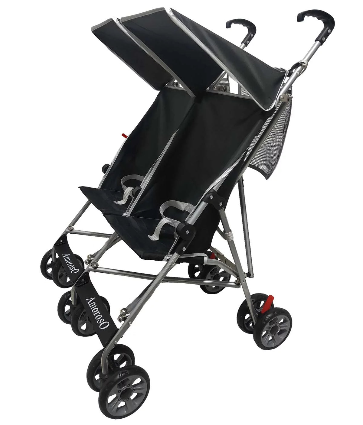 Black EVA Wheel Double Umbrella Stroller G833990