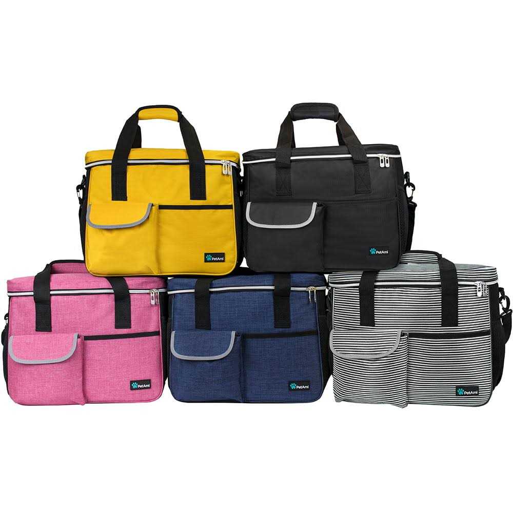 Dog Travel Bag with Food Container and Bowls J51758