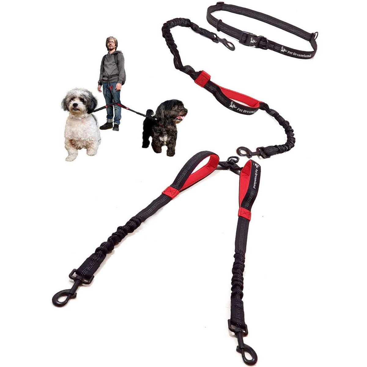 Double Dog Leash for Large Dogs Y222956