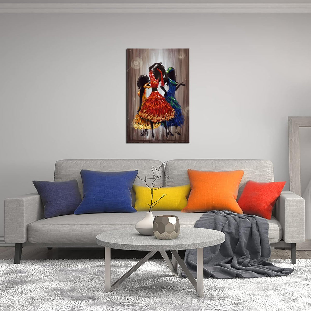 Abstract Dancing Girl Canvas Poster 24x36inches M11889