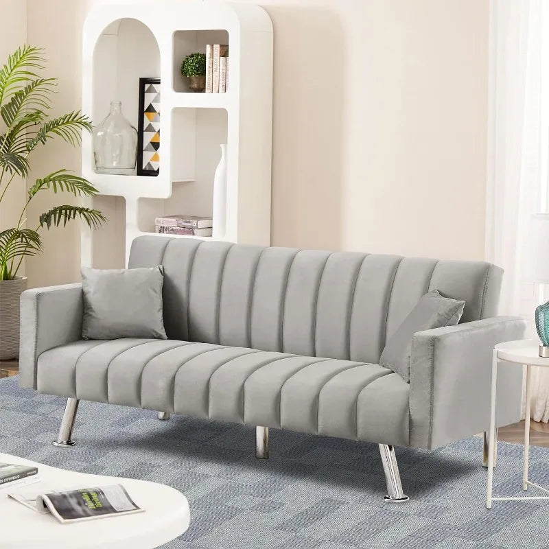 Convertible Sofa Bed with 2 Pillows N8105