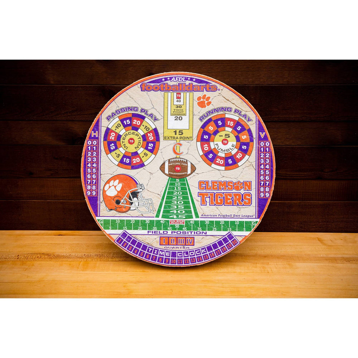 Clemson Tigers Football Dartboard X3046