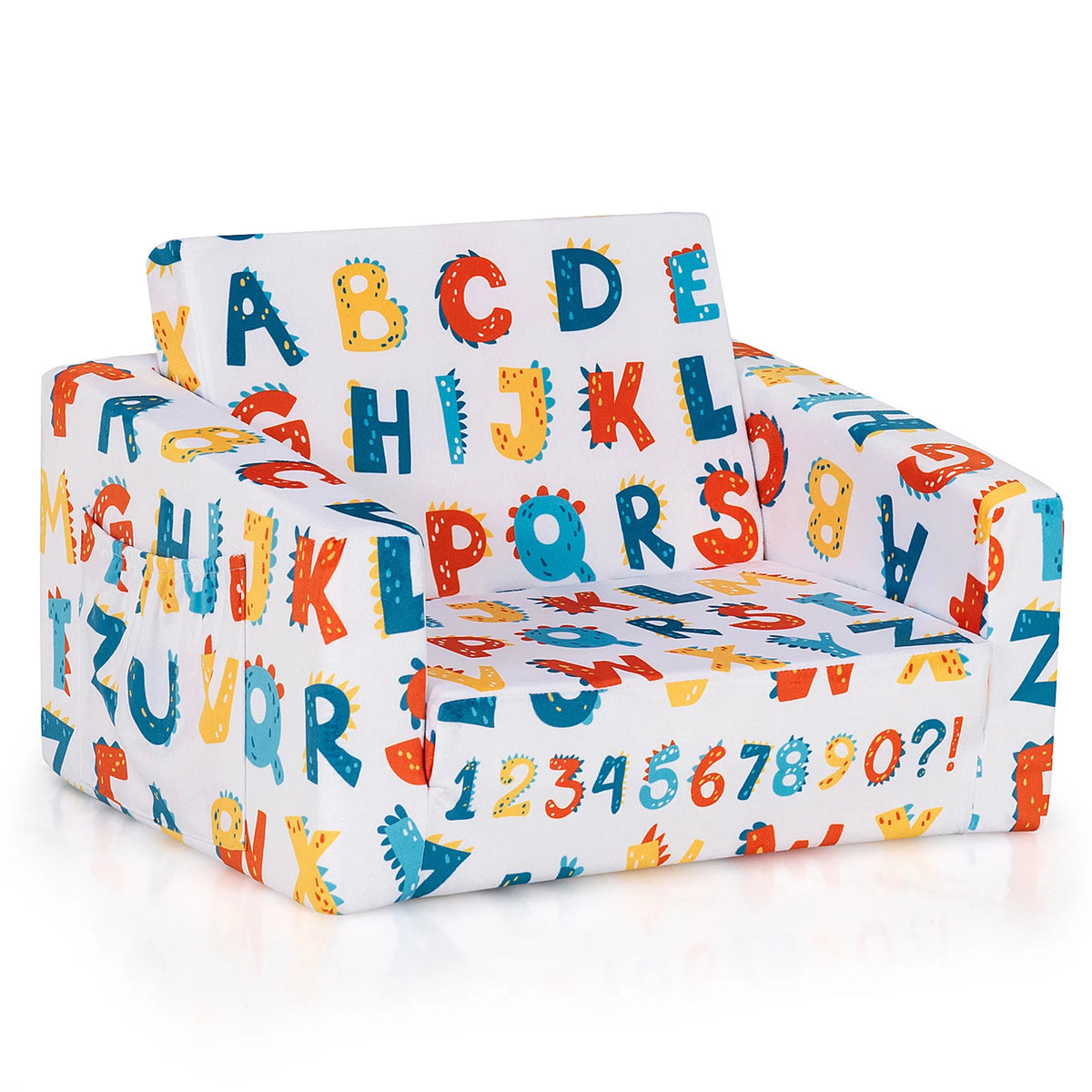 2 in 1 Kids Convertible Sofa Chair Lounger G437475