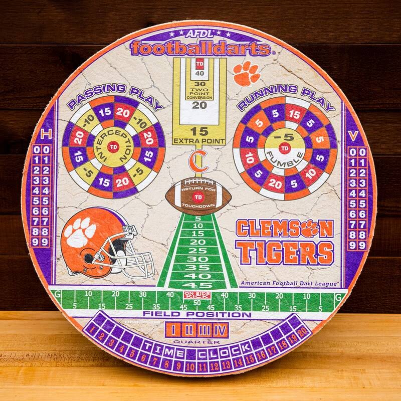 Clemson Tigers Football Dartboard X3046